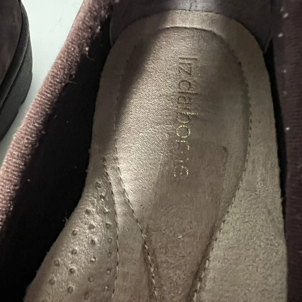liz claiborne randy Suade flats size 7.5‎ Brown